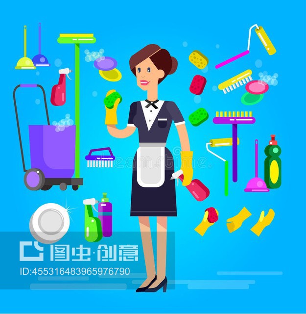 潔凈空間，專業(yè)呈現(xiàn)——您的專屬清潔服務海報設計解決方案